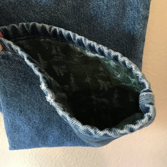 Vintage L.L. Bean Jeans 16 Flannel Lined Double L Relaxed Gorpcore High Rise - Picture 7 of 7